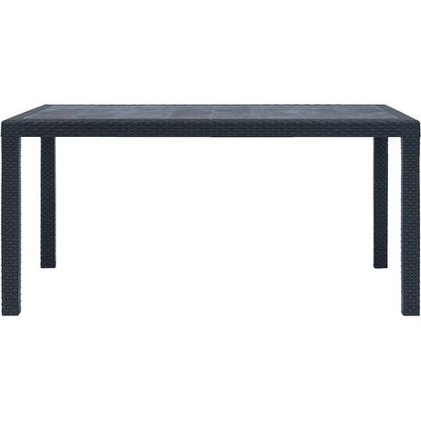 Maison Exclusive - Gartentisch Anthrazit 150x90x72 cm Kunststoff (1/5)
