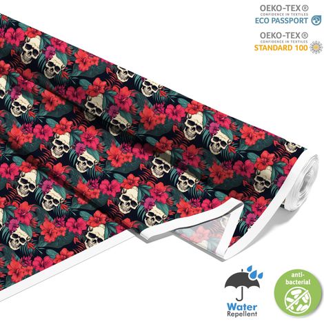 TESSUTI DECORATIVI PER ESTERNI OXFORD - Motivo Teschio I DX4830 (1/5)