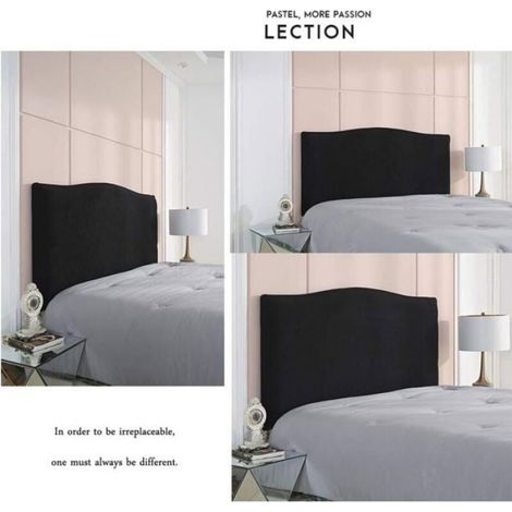 Housse de tête de lit élastique pour tête de lit -150 cm-pour tête de lit 140-170 cm- confortable, respirant, élastique et durable (1/5)
