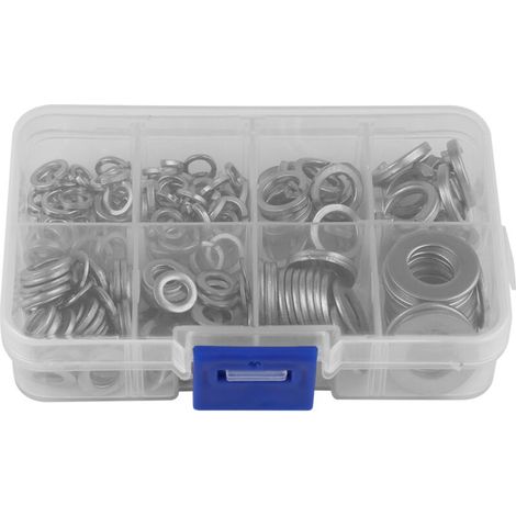 Kit de 200 rondelles plates et Grower en acier inoxydable (M5 M6 M8 M10) (1/5)