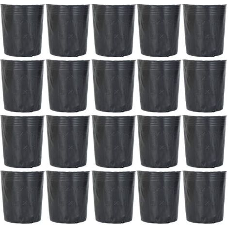 BUNTHAUS 500 Pcs Pépinière De Plantes Pots en Plastique Pot De Démarrage Dégradable Jardin Fleur Nutrition Pot Outil De Jardin pour Plantes Succulentes Boutures Semis 9X9 Cm (1/4)