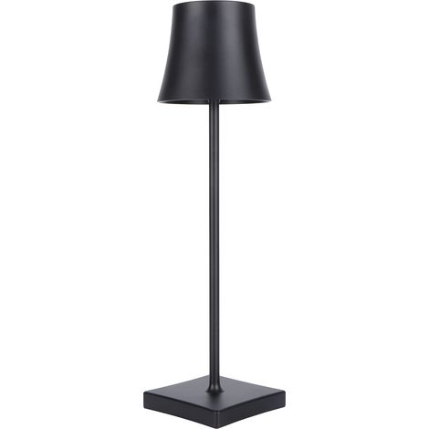 Wiederaufladbare LED-Schreibtischlampe mit USB-Anschluss, Touch-Dimmfunktion, schwarz, für Wohnzimmer, Bar, zum Lesen und für Bücher. (1/5)