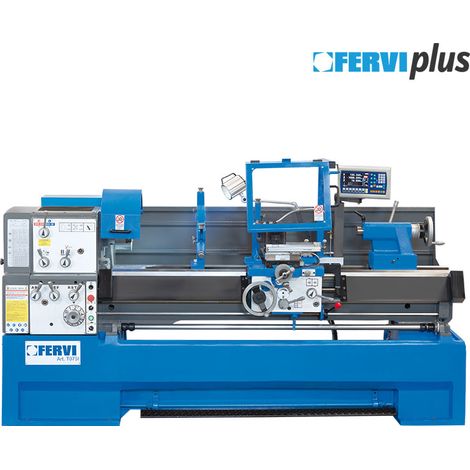 Tornio parallelo inverter con visualizzatore metallo 400v Fervi t075i (1/5)