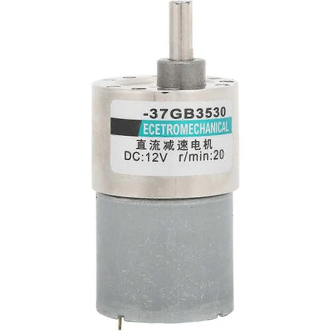 12-V-Gleichstrom-Getriebemotor, 20 U/min, Ganzmetallgetriebe, niedrige Drehzahl für Elektronikfertigungsanlagen (1/5)