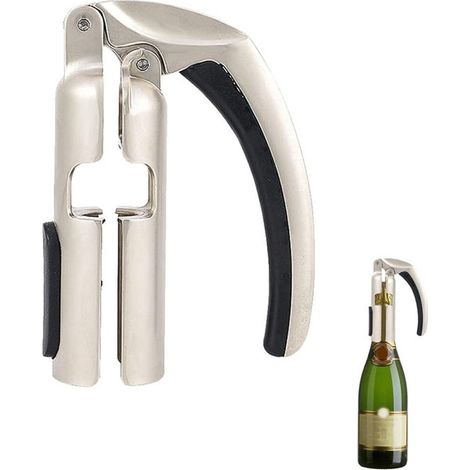 Champagneröffner Korkenzieher Flaschenöffner Öffner Weinöffner Sektflaschenöffner Weingeschenk Zinklegierung (1/5)