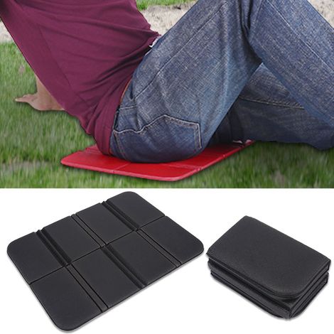 Coussin de siège pliable, tapis de pique-nique portable et imperméable (noir) (1/3)