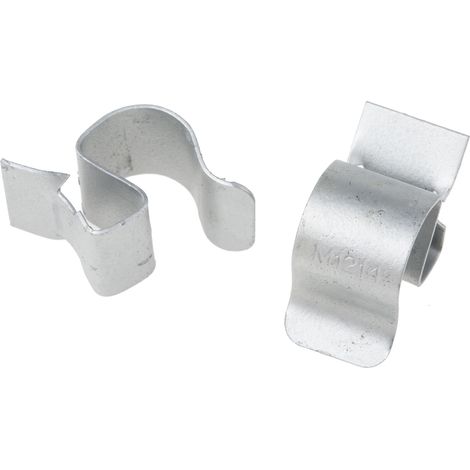 Clip pour rebord de poutre, RS PRO, Acier, Epaisseur de la bride 4 7 mm, Plage de diamètre de câble 12mm à 14mm ( Prix pour Paquet de 25 )