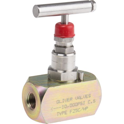 Vanne de régulation du débit hydraulique RS PRO, NPT 1/4, 700 bar Bars ( Prix pour 1 )