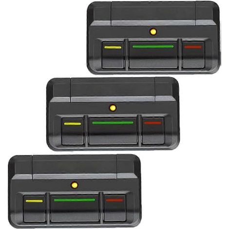 Lot de 3 télécommandes 813LMX pour ouvre-porte de garage Liftmaster, compatibles avec les modèles Liftmaster 850LM, 860LM et STAR1000. (1/5)