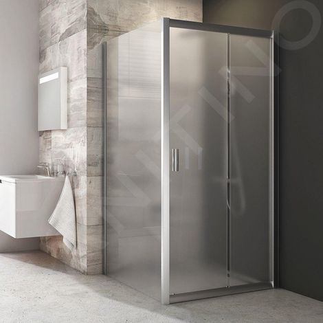 Ravak Blix - Paroi de douche BLPS-80, 770-790 mm, satiné/verre Grape 9BH40U00ZG (1/3)