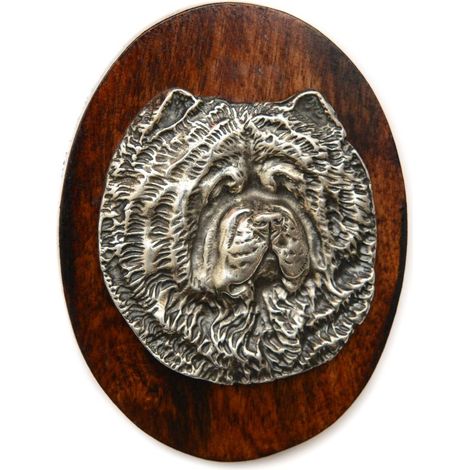 Chow Chow: broche para exposición canina, clip para número de inicio, insignia para perro de Art-Dog (1/4)