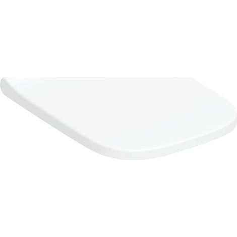Geberit iCon WC-Sitz eckiges Design, EasyMount: Absenkautomatik=ja, QuickRelease-Funktion=Ja, mit verriegelbaren QuickRelease-Scharnieren, Befestigung=von oben, weiß (1/5)