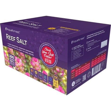 Sale marino Reef Salt 25 kg, confezione da 5x5 kg - Sale marino