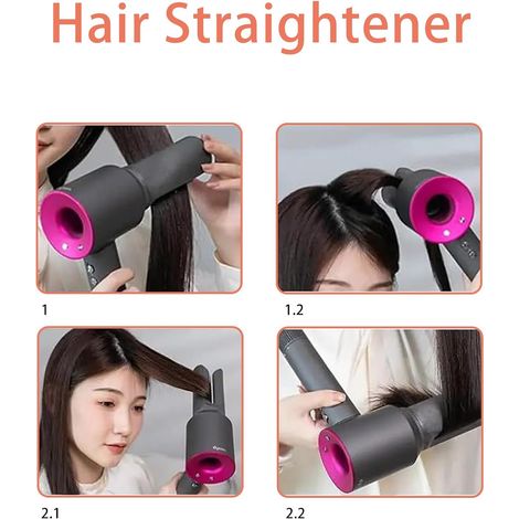 Compatible avec l'embout lisseur des sèche-cheveux supersoniques Dyson HD15, HD01, HD02, HD03, HD04 et HD08 accessoires de coiffure professionnels pour salons de coiffure embouts de coiffage. (1/4)