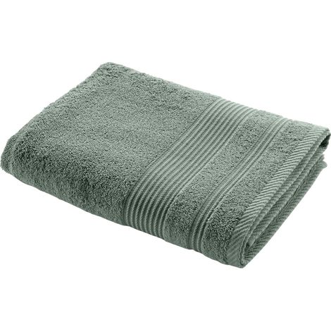Serviette ou drap de douche 70 x 130 cm Tendresse vert cèdre