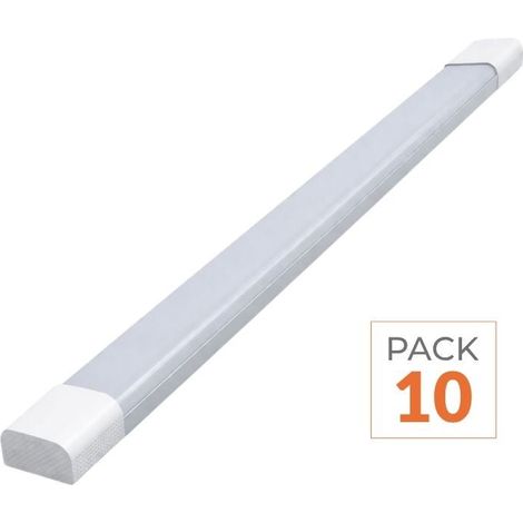 Réglette LED 150cm 72W (Pack de 10) - Blanc Froid 6000K - 8000K - SILAMP