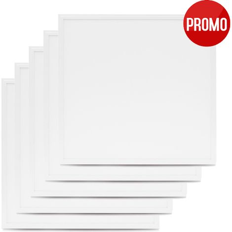 Dalles LED Blanc PMMA 595x595 28W 4000K - (Pack de 5) Miidex Lighting® (1/4)