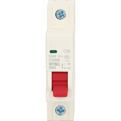 DC-Miniatur-Leistungsschalter 1P Solar-PV-System-Trennschalter 50A DIN-Schienenmontage DC250V 6000A Segmentierte Kapazität DZ47 63Z C50 (1/5)