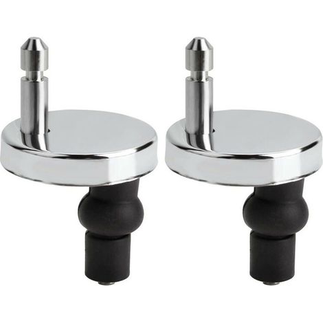 Toilettensitz-Befestigungsset mit Schrauben und Scharnieren Toilettensitz-Scharnier aus Edelstahl Toilettensitz-Scharnierschrauben Zubehör Befestigungsset, BR-Vie (1/5)