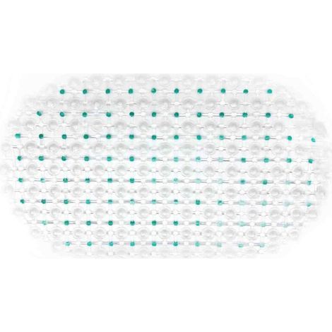 Tapis de bain antidérapant à bulles pour baignoire et douche, en plastique caoutchouc PVC avec ventouses (1/5)