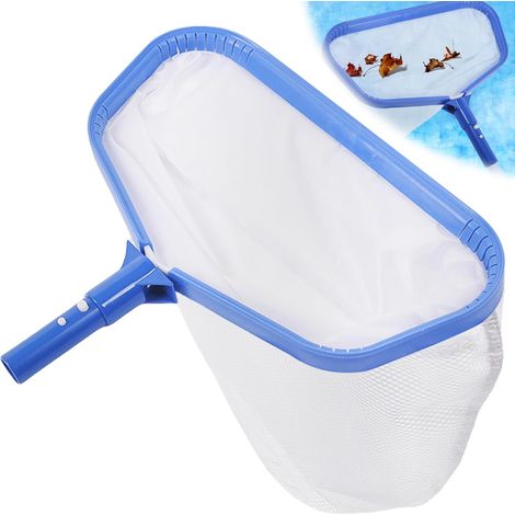 Metal Swimming Pool Skimmer Net Fine Mesh Algae with Double Net for Cleaning Pool Leaves and Insects (Blue) (1/5)
