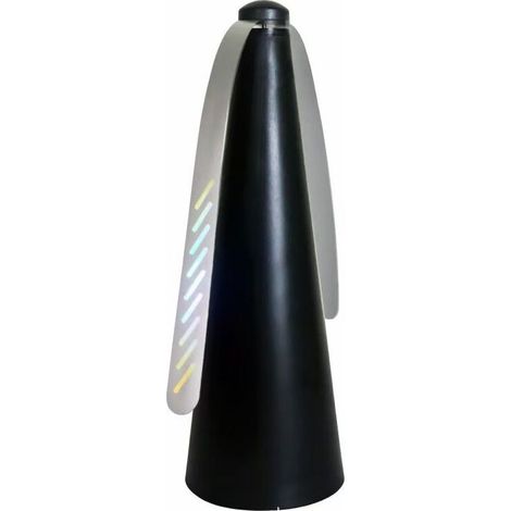 1 Piece Black Mosquito Repellent Fan with 2 Mosquito Blades to Keep Flies and Insects Away from Food, Suitable for Family Dinners, Picnics and Barbecues. (1/5)