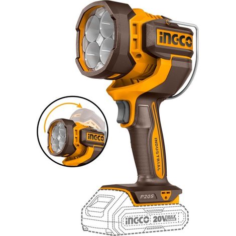 LAMPADA DA LAVORO NUDA A BATTERIA 20V INGCO (1/2)