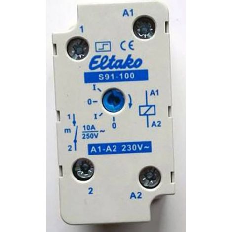 Interrupteur électromécanique à impulsion 230V – 10A – 1 contact NO – Montage en saillie – Profondeur d'installation 32mm – Eltako (1/3)