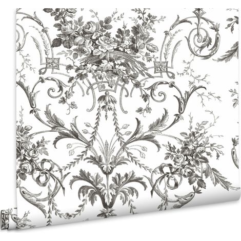 Laura Ashley Tuileries Vliestapete Grey 10mx52cm (1/5)