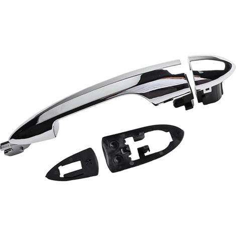 Poignée de porte extérieure avant droite, chromée, poignée de porte extérieure, poignee porte exterieur compatible avec Mito 2008-2018 Giulietta 2010-2020, 156088219 avant droite door handle exterior  (1/5)