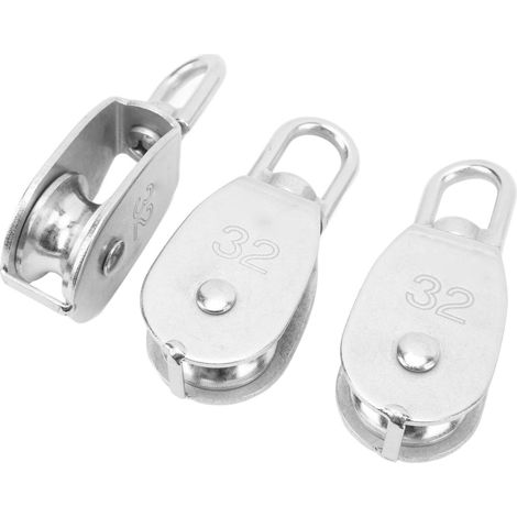 Drehbare Edelstahlrolle M32 250 kg, 3er-Set, kugelgelagertes Rad für Camping und Wandern (1/5)