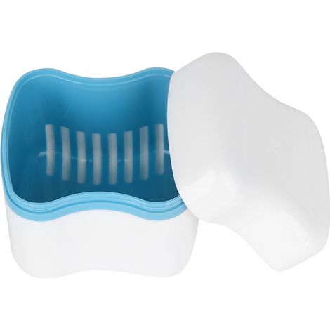 Boîte de rangement pour prothèses dentaires avec filtre instruments dentaires (bleu) (1/5)