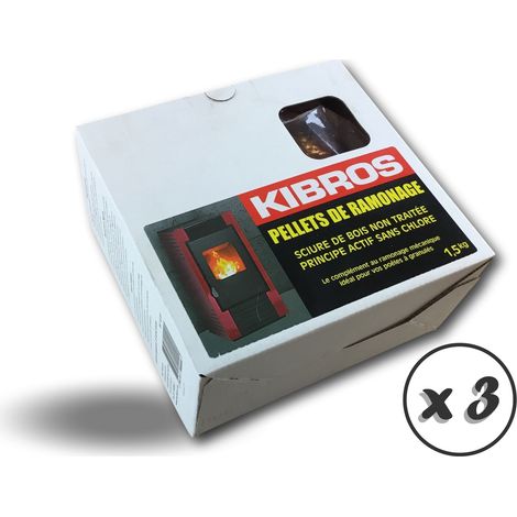 Granulés de ramonage poêle pellet - Lot de 3 - Sachet de 1,5 kg (1/5)