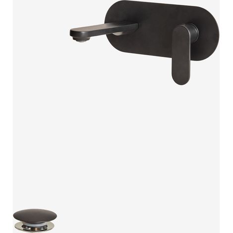 Set de grifo de lavabo empotrado en latón Alameda y válvula de desagüe para lavabo tipo Click-Clack Orveta SKLUM             