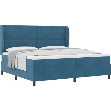 Maison Exclusive - Boxspringbett mit Matratze Dunkelblau 200 x 20