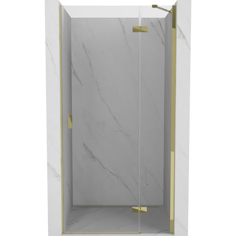 Mexen Mist-H puerta de ducha abatible derecha 75 cm, transparente, dorada - 8A5-075-000-50-00-P (1/5)