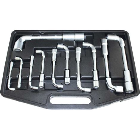 Coffret jeu de 11 cles a pipe debouchees bgs diy de 6 à 22 mm (1/3)