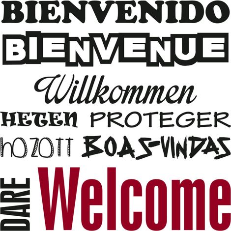 stickers m words up welcom - decoro crearreda. (1/2)