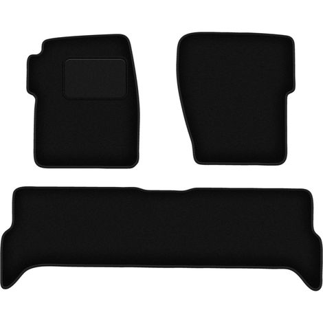 Alfombrillas de terciopelo negro para Land Rover Discovery II todoterreno (1998-2004). (1/5)
