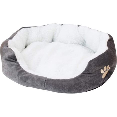 Nid pour animaux en laine d'agneau (45 x 40 x 11 cm). Niche pour chien en peluche d'agneau, accessoires d'hiver pour animaux de compagnie, lit pour chien, niche chaude pour petit chien, tapis pour nic (1/5)