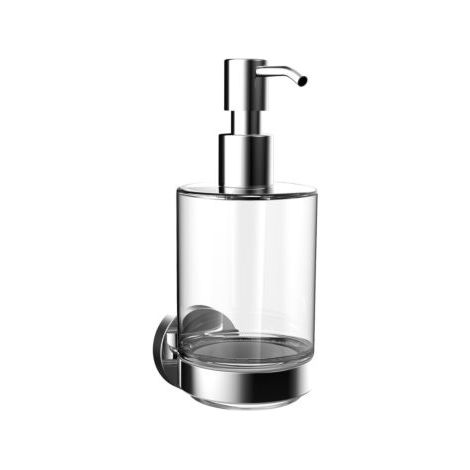 Distributeur de savon rond emco, récipient en verre cristal, (1/5)