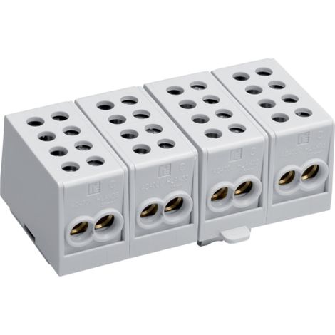 Hager KH35A Terminal de línea principal 4 polos gris compacto