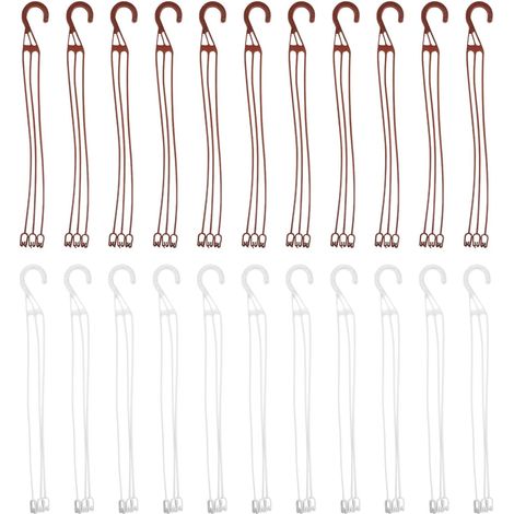 Lot de 20 supports suspendus pour plantes en plastique (1/5)