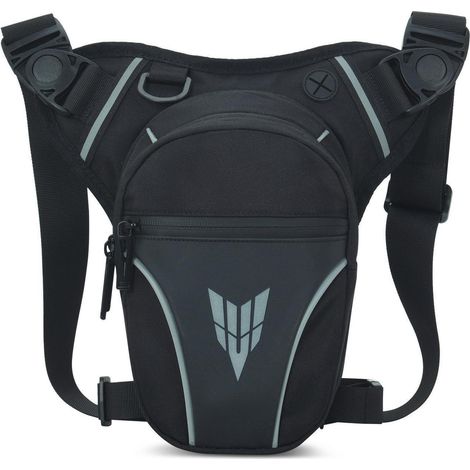 Beintasche Motorrad Hüfttasche Wasserdicht für Herren Damen Outdoor Schwarz (1/5)