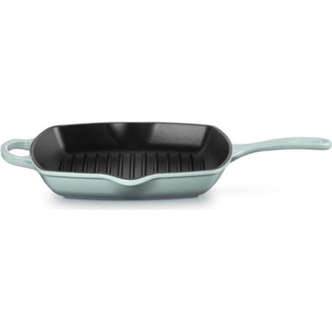 Le Creuset 20183267170422 Evolution Bistecchiera Quadrata in Ghisa Vetrificata 26 cm colore Sea Salt