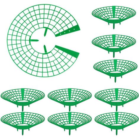 Lot de 10 supports pour fraisiers, avec 3 pieds robustes. Ce support surélève les fraisiers pour éviter la pourriture des racines. (1/5)