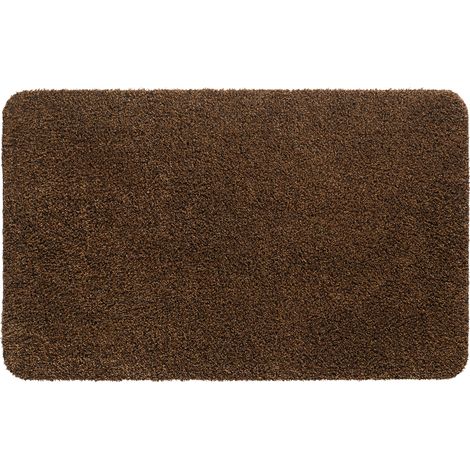 Trockenlaufmatte / Fußmatte - Aquastop - Braun - 50 x 80 cm - Baumwolle mit hoher Wasseraufnahme & Antirutsch-Unterseite (1/3)