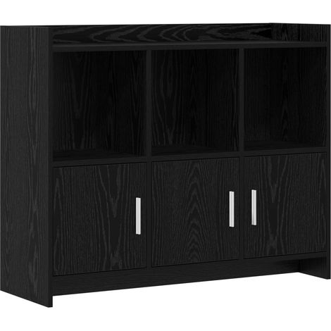 Sideboard Schwarze Eiche 98,5 x 33 x 80 cm Holzwerkstoff vidaXL (1/5)