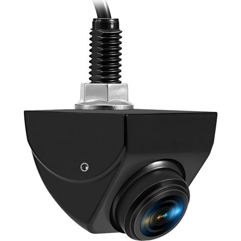 Caméra de recul AHD métallique 1080P vue avant commutable, grand angle 170°, vision nocturne nette étanche IP69, universelle auto camion SUV fourgon noir (1/5)
