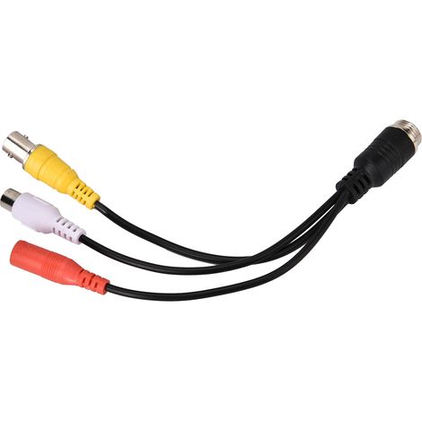 Câble rallonge pour caméra embarquée, prise jack mâle vers BNC AV DC femelle adaptateur moniteur (1/5)